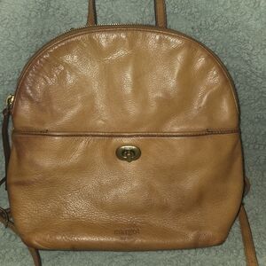Margot Brown Leather Backpack
